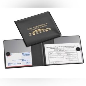 Auto insurance card holder